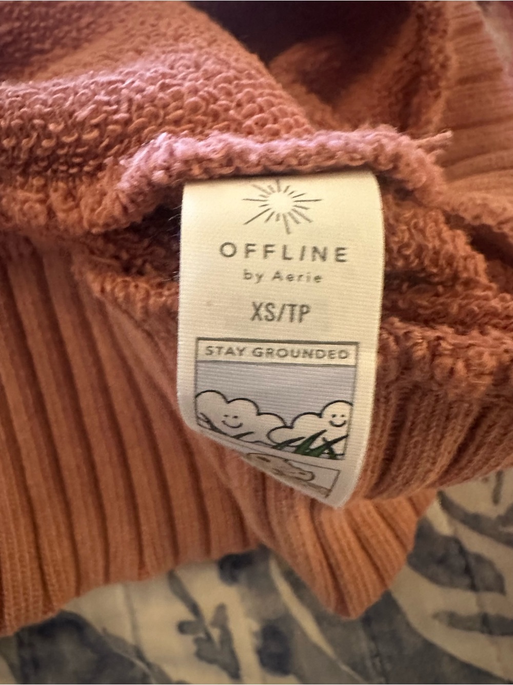 Aerie Offline Dusty Mauve Hooded Pullover Sweatshirt XS EXC. - Picture 9 of 10